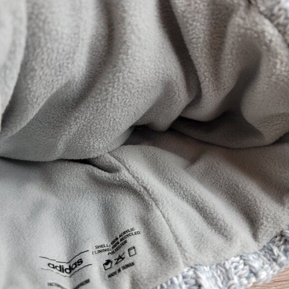 NEW Adidas Recon 3 Ballie Pom Beanie Men's One Size Fleece Lined Winter Hat Knit - Picture 3 of 6